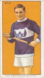 1910 Imperial Tobacco Lacrosse Color (C60) #91 Eugene Gauthier Front